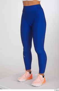  Zuzu Sweet blue leggings dressed leg lower body orange sneakers sports 0002.jpg